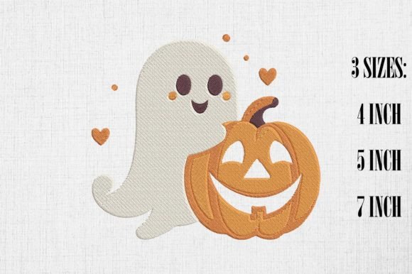 Cute Ghost and Pumpkin Embroidery Review