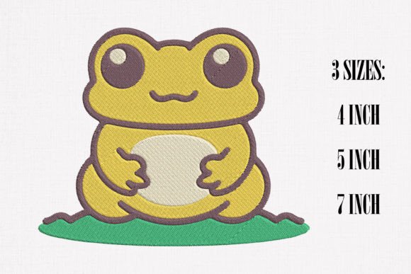 Cute Yellow Frog Embroidery: A Designer’s Review