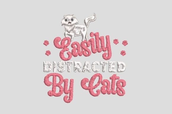 Easily Distracted by Cats Embroidery File Review