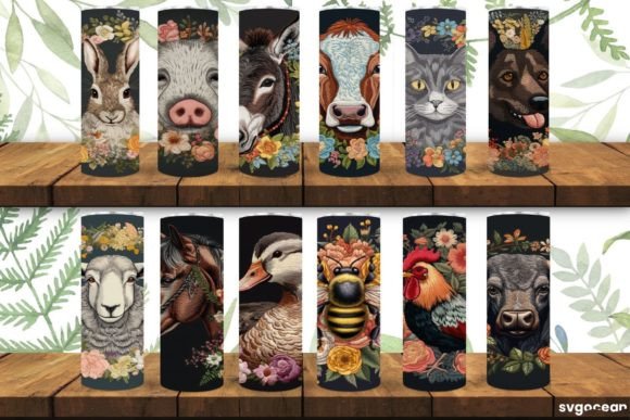Farm Animals Tumbler Wrap Embroidery Review