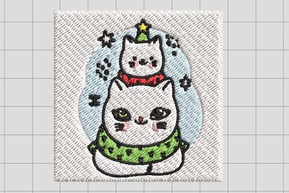 Review: Christmas Cat Pine Tree Embroidery File