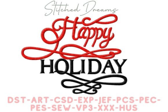 Review: Happy Holidays Embroidery Design for Business