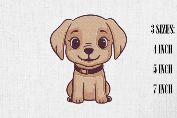 Review: Kawaii Labrador Retriever Embroidery for Apparel