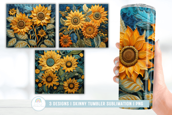 Reviewing 3D Embroidery Sunflower Tumbler for Apparel