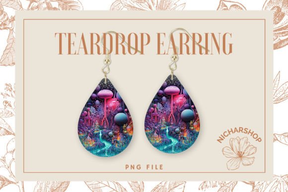Reviewing Fantasy Embroidery Teardrop Earring2