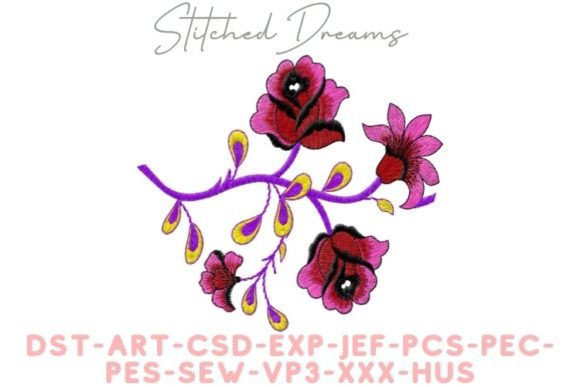 Reviewing Flowers Embroidery Patterns for Boutique Sweatshirts