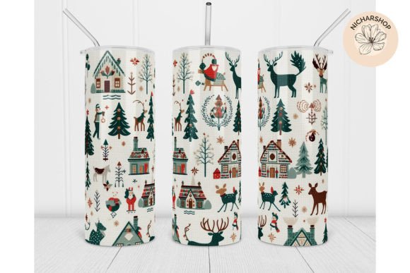 Reviewing the 20oz Deer Embroidery Christmas Tumbler1 for Boutique Sweatshirts