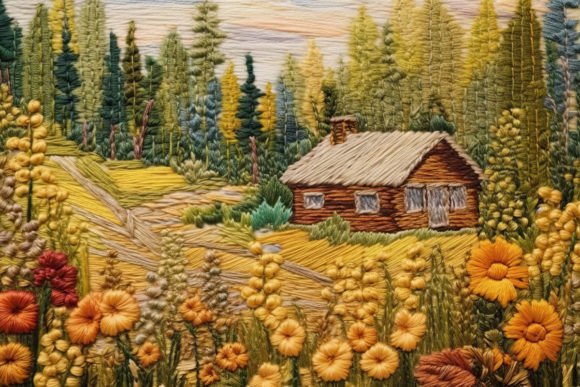 Reviewing the 3D Wool Embroidery Cottage Design